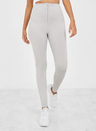 Hook & Eye Detail Active Leggings 