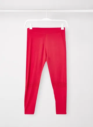 Elasticated Leggings Red 