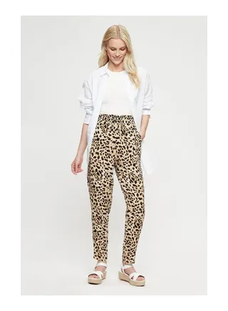 Leopard Tapered Jogger 