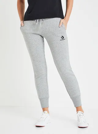 Star Chevron Embroidered Joggers Grey 
