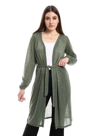 Open Neckline Cardigan 