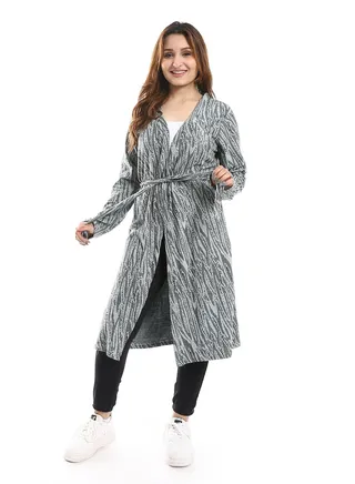 Open Neckline Cardigan 