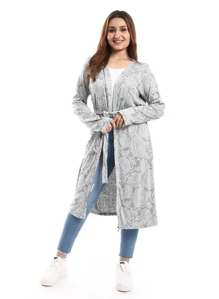 Open Neckline Cardigan 
