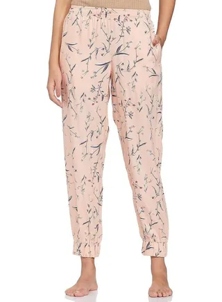 Light Pink Viscose Women Joggers 