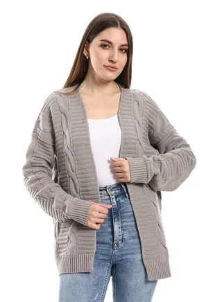 Womens Wool Open Cardigan 