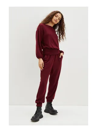 Petite Soft Touch Shirred Hem Pocket Joggers 
