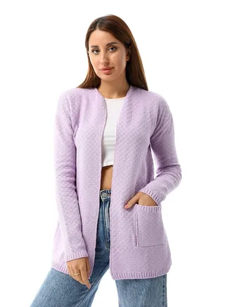Womens Wool Open Cardigan 