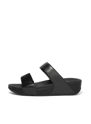 049-600 Fitflop Ladies Lulu Crystal EC4-090 Black 