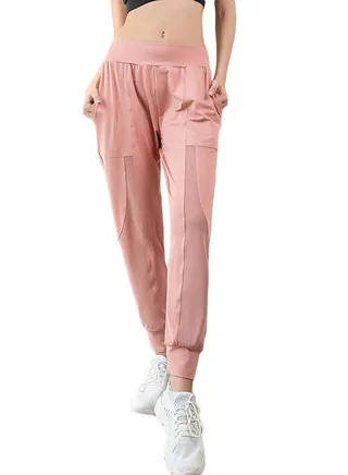 Mesh Insert Sports Joggers Pink 