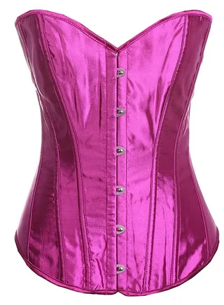 Fashion Solid Color Corset Purple 