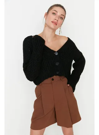Cardigan - Black - Regular 