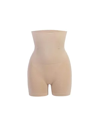 Women's tummy-tight briefs, mid-thigh body briefs-XXL 