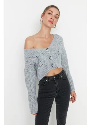 Cardigan - Gray - Regular 