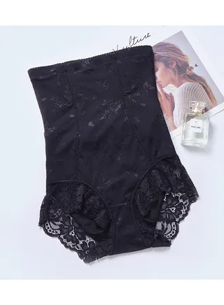 Cotton High Waist Lace Tummy Control Postpartum Panties Soft and Comfortable Body Shaping Leggings 