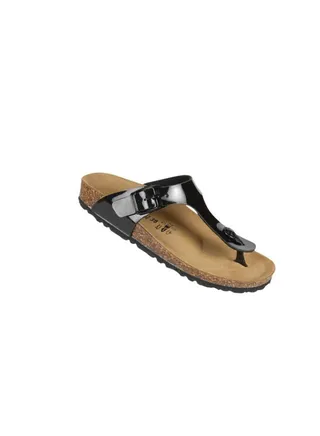 Biochic Ladies Slim Thong Sandals 012-465 1830-Black 