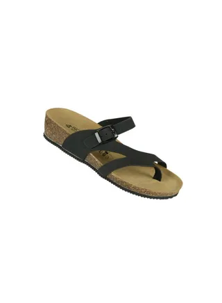 Biochic Ladies Low Wedge Toe grip 012-471 1206-Black 