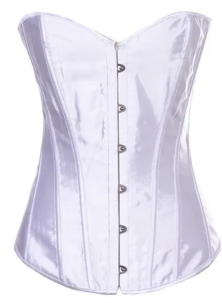 Fashion Solid Color Shapewear White 