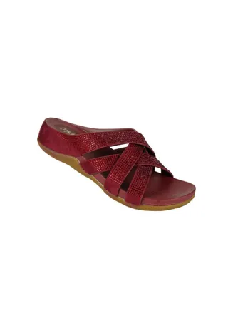 092-2599 Michelle Morgan Ladies Casual Sandals Maroon 114RC278 