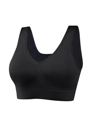 Zero bondage underwear Yoga shockproof Sports bra No underwire traceless one-piece bra. 