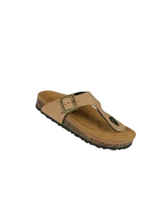 Biochic Ladies Slim Thong Sandals 012-446 31830Q-Cognac 