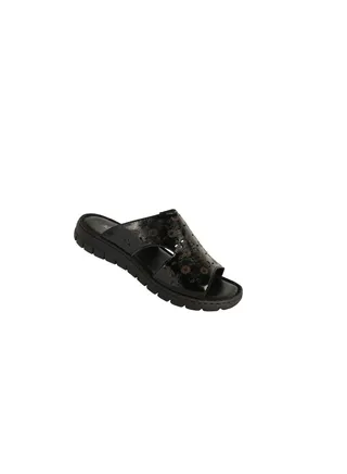 Josef Seibel Ladies Flat  Sandals 93465-AR Printed Black 071-1996 