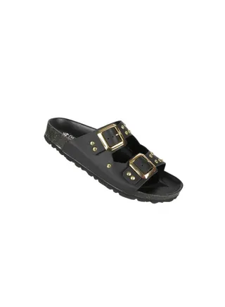 Biochic Ladies Double Strap Sandals 012-482 1880VN-Black 