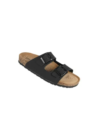 Biochic Ladies Double Strap Sandals 012-435 200-Black 