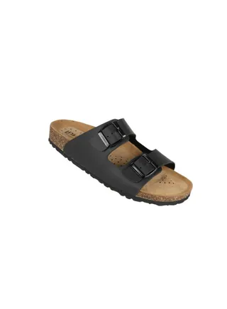 Biochic Ladies Double Strap Sandals 012-439 200PR-Black 