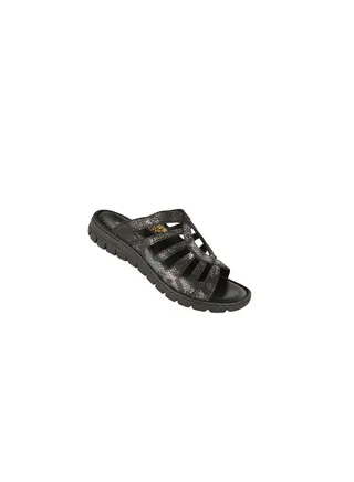 Ladies Flat  Sandals 93425-AR Black 