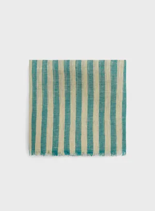Striped Fringe Detail Scarf