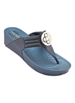 Lightweight Slip On Casual Sandals Navy Blue 