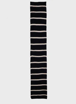 Knitted Stripe Winter Scarf