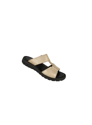 Ladies Flat  Sandals 93440-AR Gold 