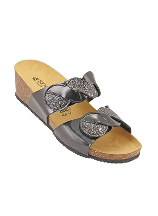 Casual Slip-On Sandals Brown/Black 