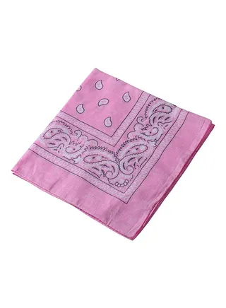 Paisley Print Bandana Pink 