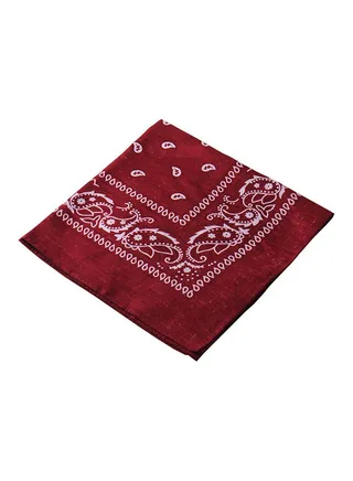 Paisley Print Bandana Red Wine 