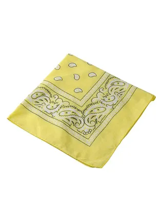 Paisley Print Bandana Yellow 