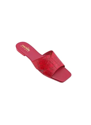 Casual Ladies Slides  Red 36 