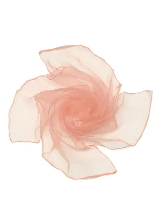 Solid Pattern Soft Square Scarf Pink 