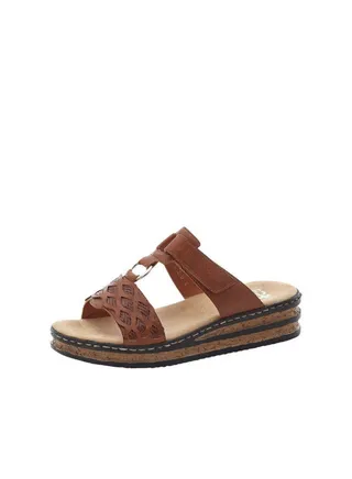 Rieker Ladies Casual Sandals 629K9-24 Regina Brown 116-1112 