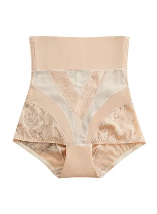 High Waist Seamless Thin Lace Belly Control Pants Postpartum Waist Shaping Shapewear 