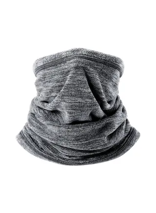 Neck Warm Thicken Soft Face Scarf Grey 
