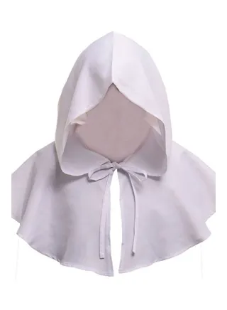 Medieval Cowl White 
