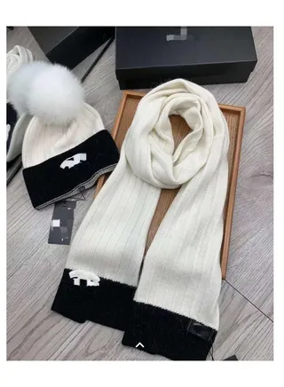 Winter Fashion Luxury Hats Scarves Set Unisex Designer Hat scarf Set for Women Men Knitted Beautiful Beanies Scarfs Designers 