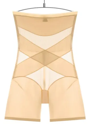 Womens Body Shaper Tummy Control Underwear Boxer Briefs Solid Color Slim High Waist Hip Lift Shapewear Underpants Beige 