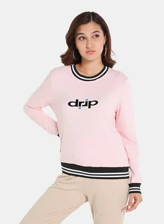 Pop-Over Pullover Pink 