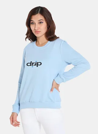 Pop-Over Pullover Sky Blue 