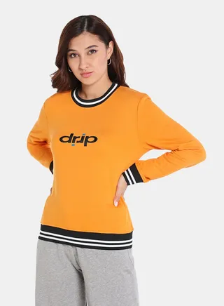 Pop-Over Pullover Orange 