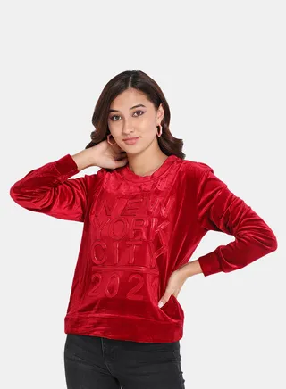 Pop-Over Pullover Red 