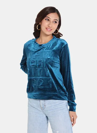 Pop-Over Pullover Navy 